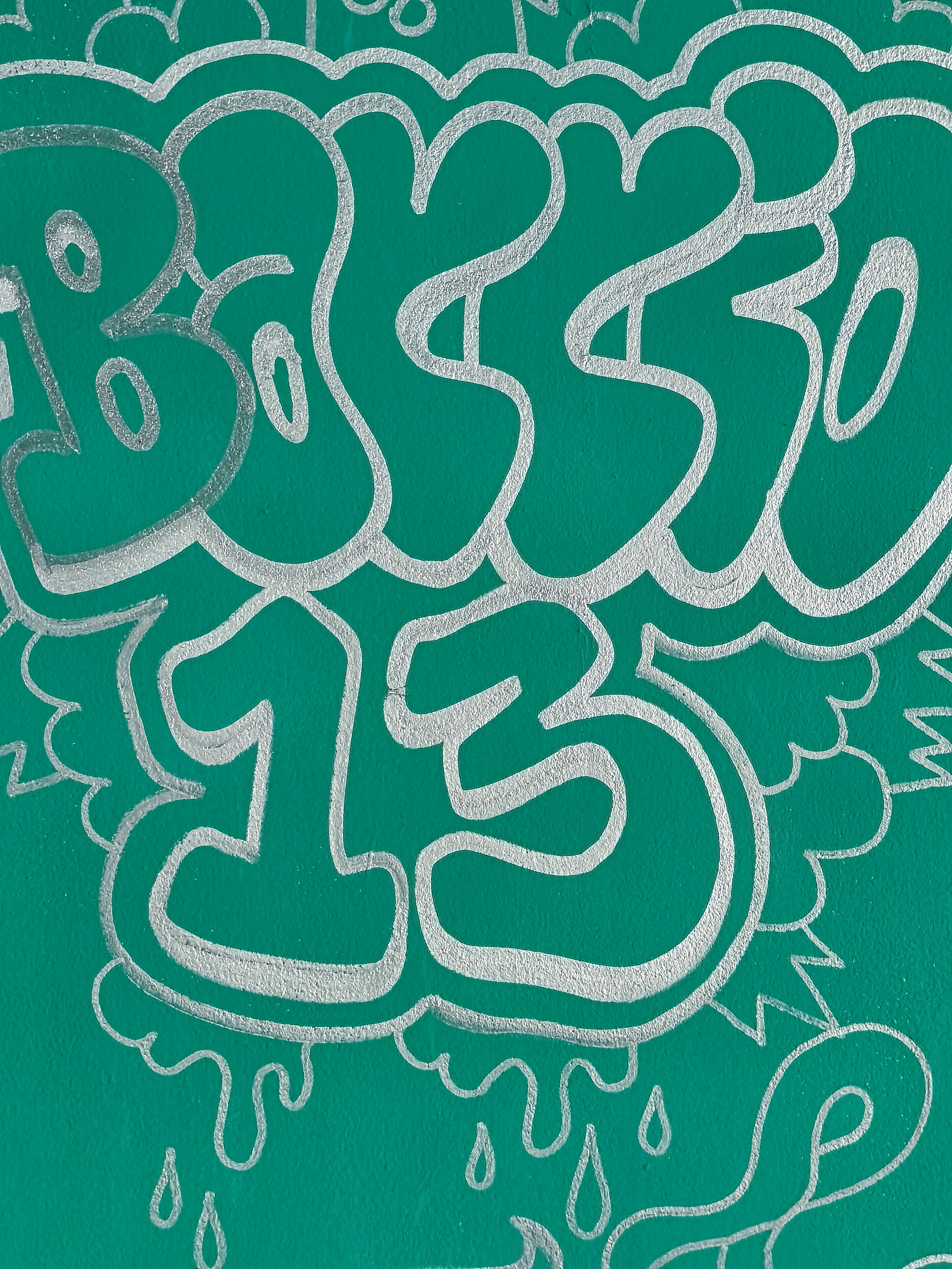 Barrio 13 Social Club Ibiza mural detail